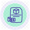 3 Ds File Documents Icon