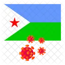 Flagge Land Corona Symbol