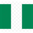 Du Nigeria Drapeaux Iso Icône