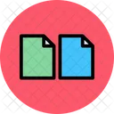 Dual File Duplicate Copy Icon