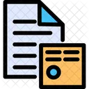 Dual Files Combine Documents Icon