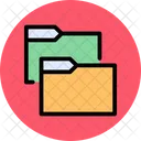Dual Folder Multi Folder Open Folder Icon