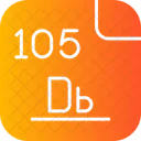 Dubnium Periodic Table Atom Icon