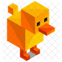 Duck Animal Isometric Icon