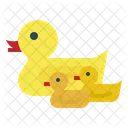 Duck Child Bath Icon