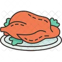 Duck Baked Food Icon