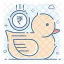 Duck Bank Duck Moneybox Penny Bank Icon