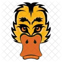 Duck Mascot Duck Face Platyrhynchos Face Icon