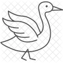 Duck Flapping Wings Duck Flapping Icon