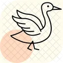 Duck Flapping Wings Duck Flapping Icon