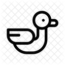 Bird Duck Food Icon