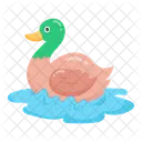 Waterfowl Duck Cute Creature Icon