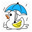 Duck Umbrella  Icon