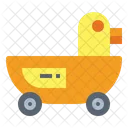 Duckling Child Toy Icon