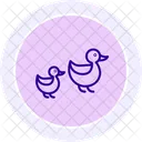 Ducklings In Line Ducklings Line Icon