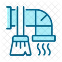 Ventilation Icons Color Blue Symbol