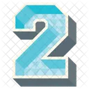 Due Numero Numerico Icon