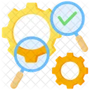Due Diligence Scrutiny Analysis Icon