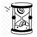 Due Money Payment Sandglass Icon