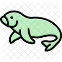 Dugong Mammal Ocean Icon
