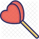 Caramelo Corazon Piruleta Icono