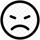 Dull Gaze Emoticon Nodding Icon