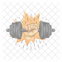 Barbell Fitness Gym Icon