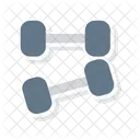 Dumbbell Fitness Weight Icon