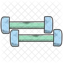 Barbell Dumbbells Gym Icon