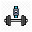 Dumbbell Smartwatch Fitness Icon