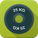 Dumbbell Disc Weight Icon