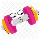 Dumbbell Fitness Exercise Icon