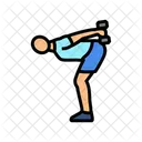 Dumbbell Kickbacks Arm Icon
