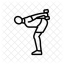 Dumbbell Kickbacks Arm Icon