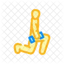 Dumbbell Lunges  Icon