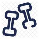 Dumbbells Fitness Gym Icon