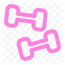 Dumbbells Fitness Gym Icon