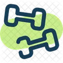 Dumbbells Fitness Gym Icon