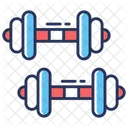Dumbbells Fitness Weights Gym Equipment Icon