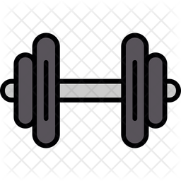 Dumbbells Icon Download In Colored Outline Style