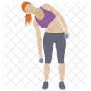 Dumbbells Exercise Push Ups Bicep Muscles Icon