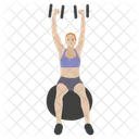 Dumbbells Exercise Push Ups Bicep Muscles Icon