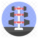 Dumbbell Dumbbells Stand Icon
