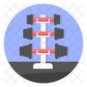 Dumbbell Dumbbells Stand Icon