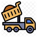 Dump Truck Tipper Machiney Icon