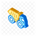 Articulated Dumper Isometric Icon