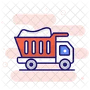 Dump Truck Delivery Shipping Icon