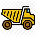 Dump Truck Transport Transportation Vehicle Construction Heavy Icon