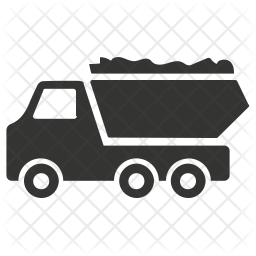 Dump truck Icon of Glyph style - Available in SVG, PNG ...