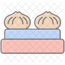 Dumplings Lineal Color Icon Icon